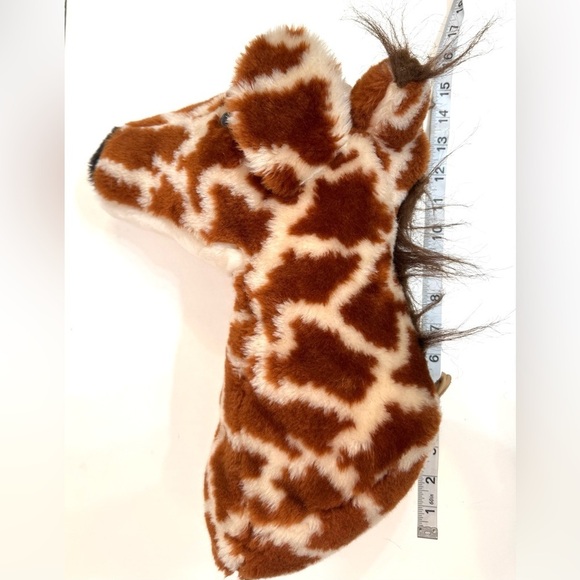 Dianne Shapiro Soft Sculpture Giraffe Head Wall Mounted Plush Humane Trophy 14" - Picture 2 of 7